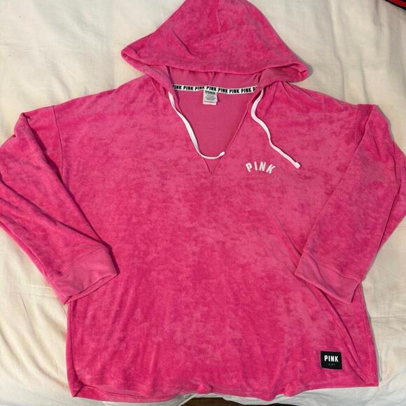 Victorias Secret PINK Terry Pullover Sweater - Picture 2 of 5